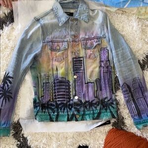 Amiri Airbrush Hollywood Trucker Jacket Ss19